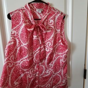 Tahari - Sleeveless Blouse - XL